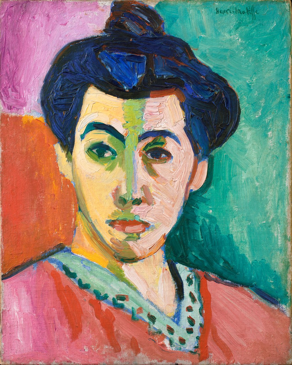 Retrato de Madame Matisse. A linha verde de Henri Matisse