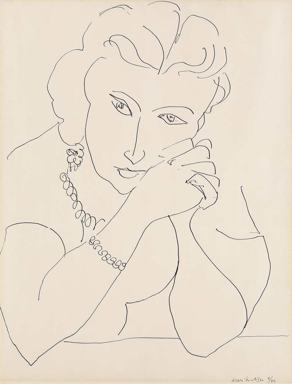 Retrato de uma mulher de Henri Matisse