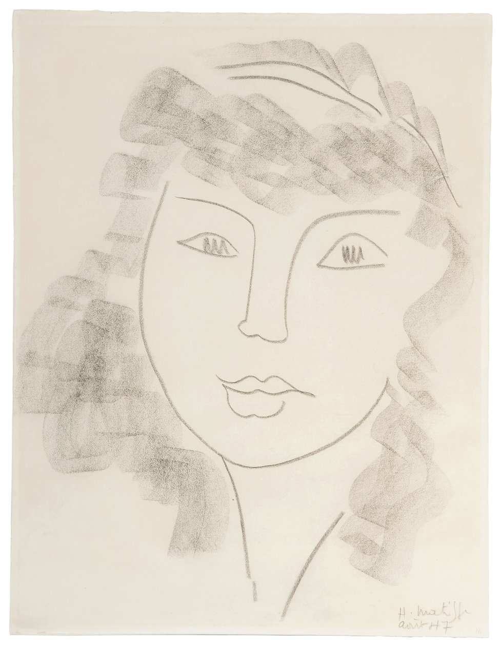 Retrato de uma mulher; Portrait de Femme de Henri Matisse