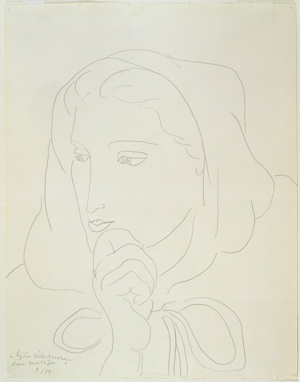 Retrato de uma mulher com capuz de Henri Matisse