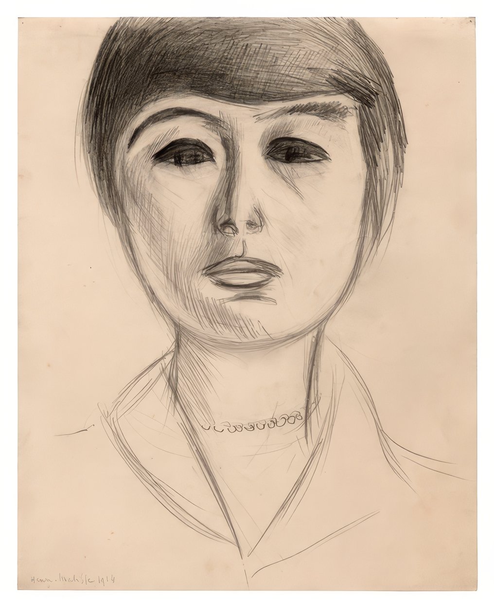 Retrato de uma jovem mulher (Elsa Glaser) de Henri Matisse