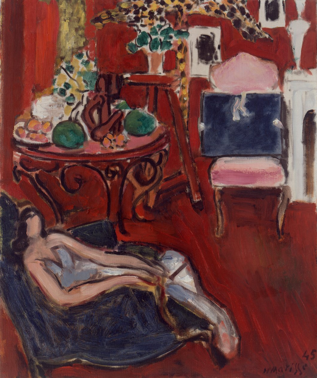Interior vermelho de Henri Matisse