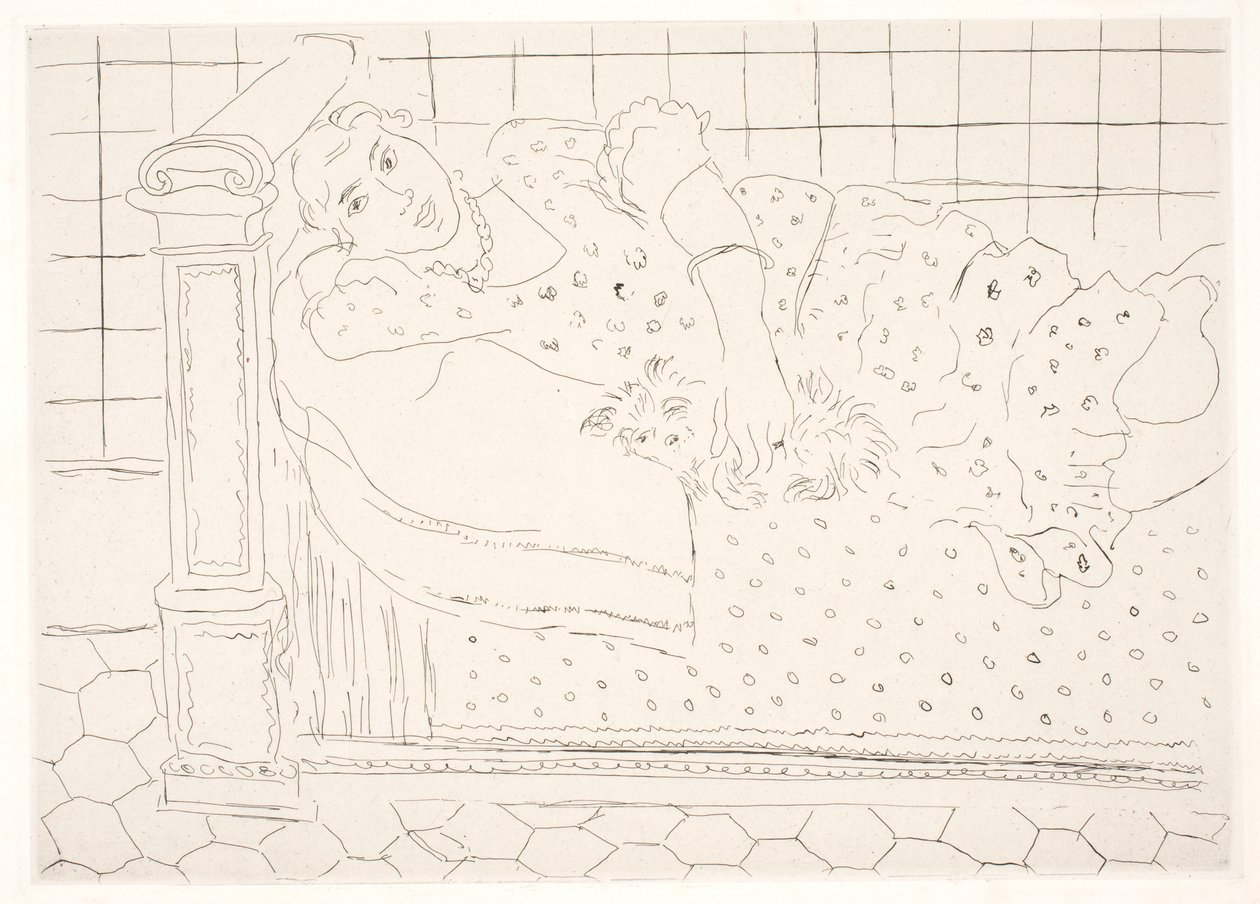 Repouso, figura com Gika de Henri Matisse