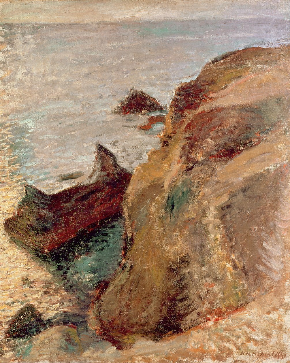 As rochas e o mar de Henri Matisse