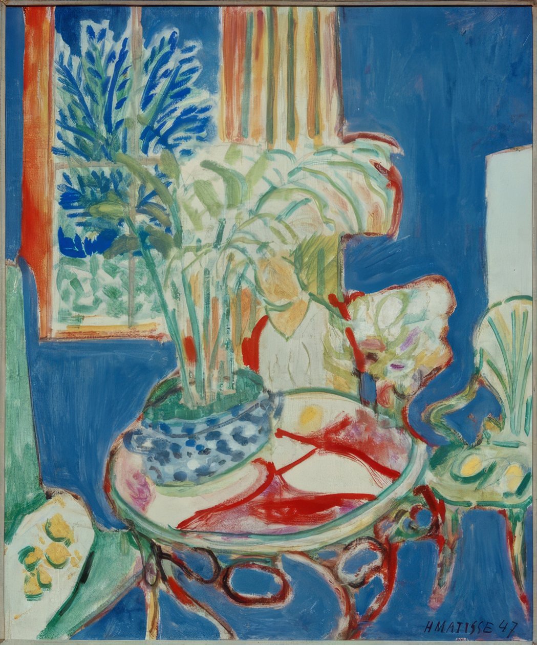 Interior pequeno em azul de Henri Matisse