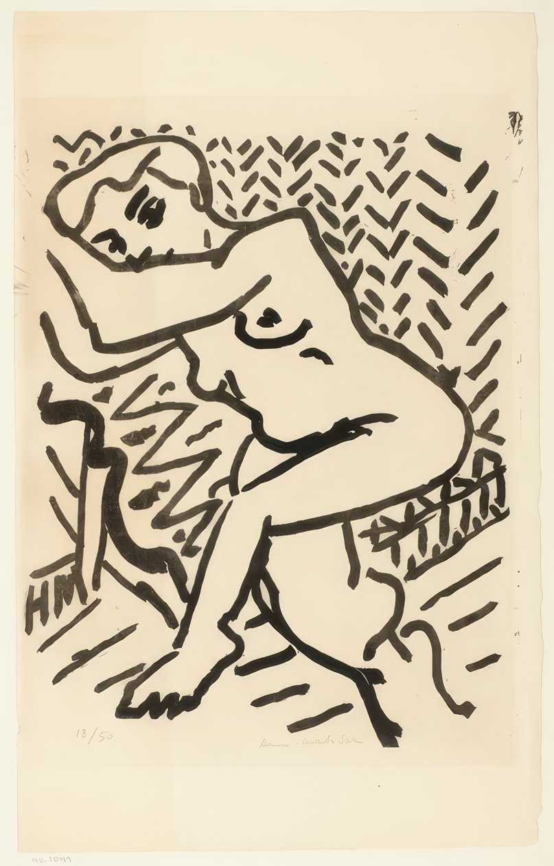 Pequena xilogravura ligeira de Henri Matisse
