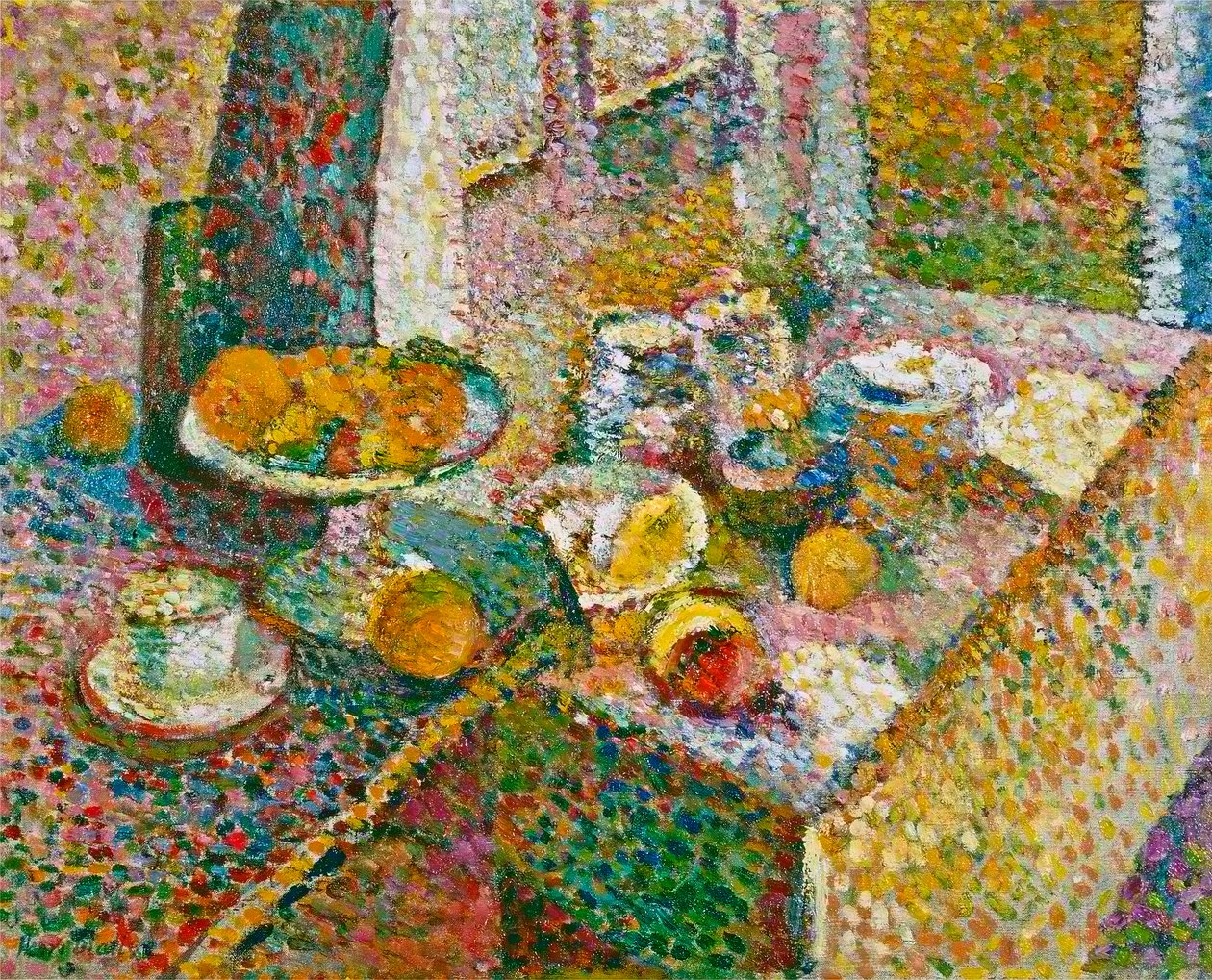 Natureza morta (aparador e mesa) de Henri Matisse