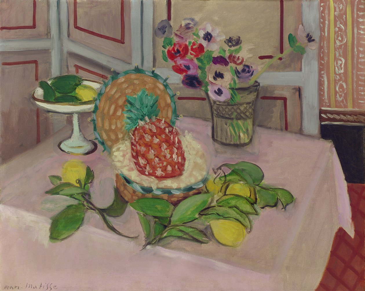Natureza morta: Ananás e Limões de Henri Matisse