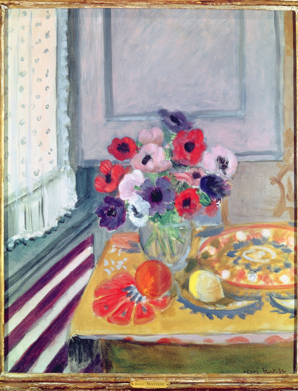 Natureza morta com anémonas de Henri Matisse