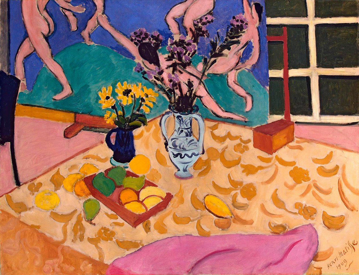 Natureza morta com "Dança de Henri Matisse