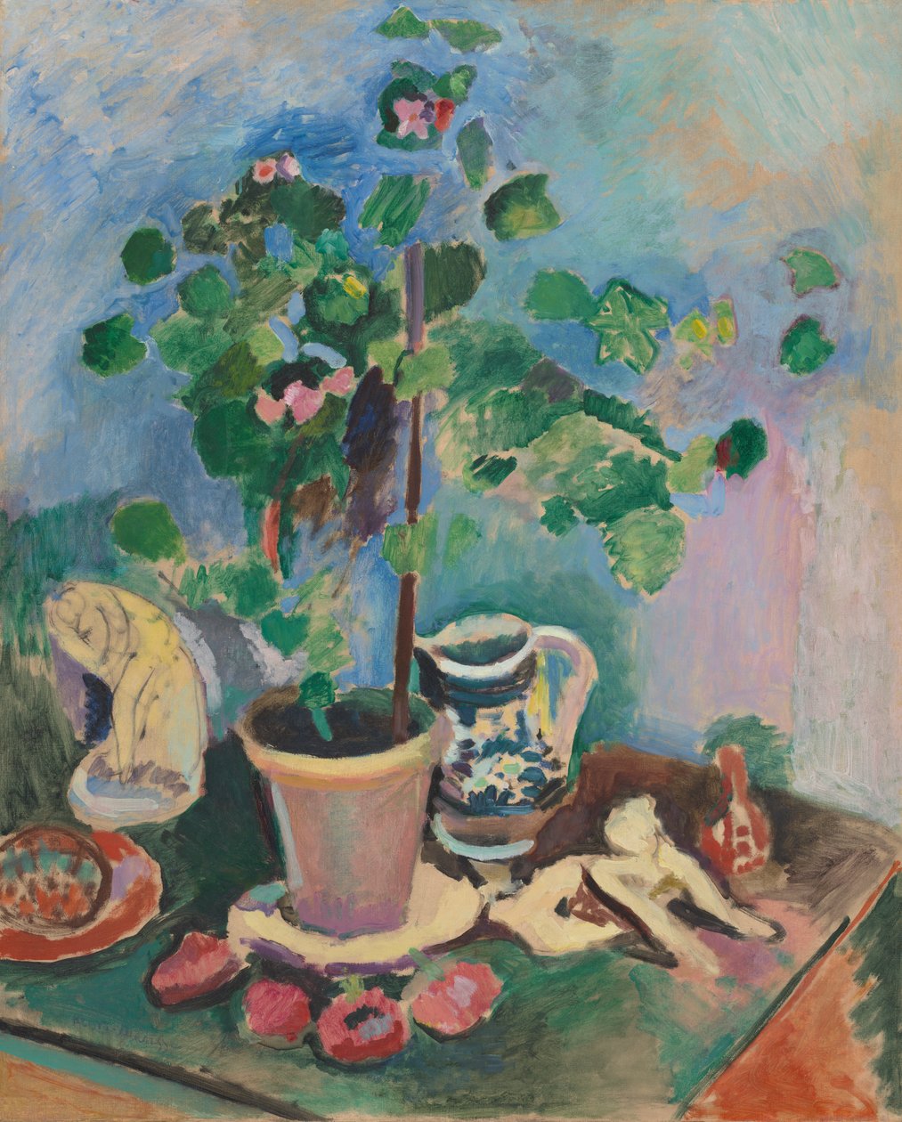 Natureza morta com gerânio de Henri Matisse