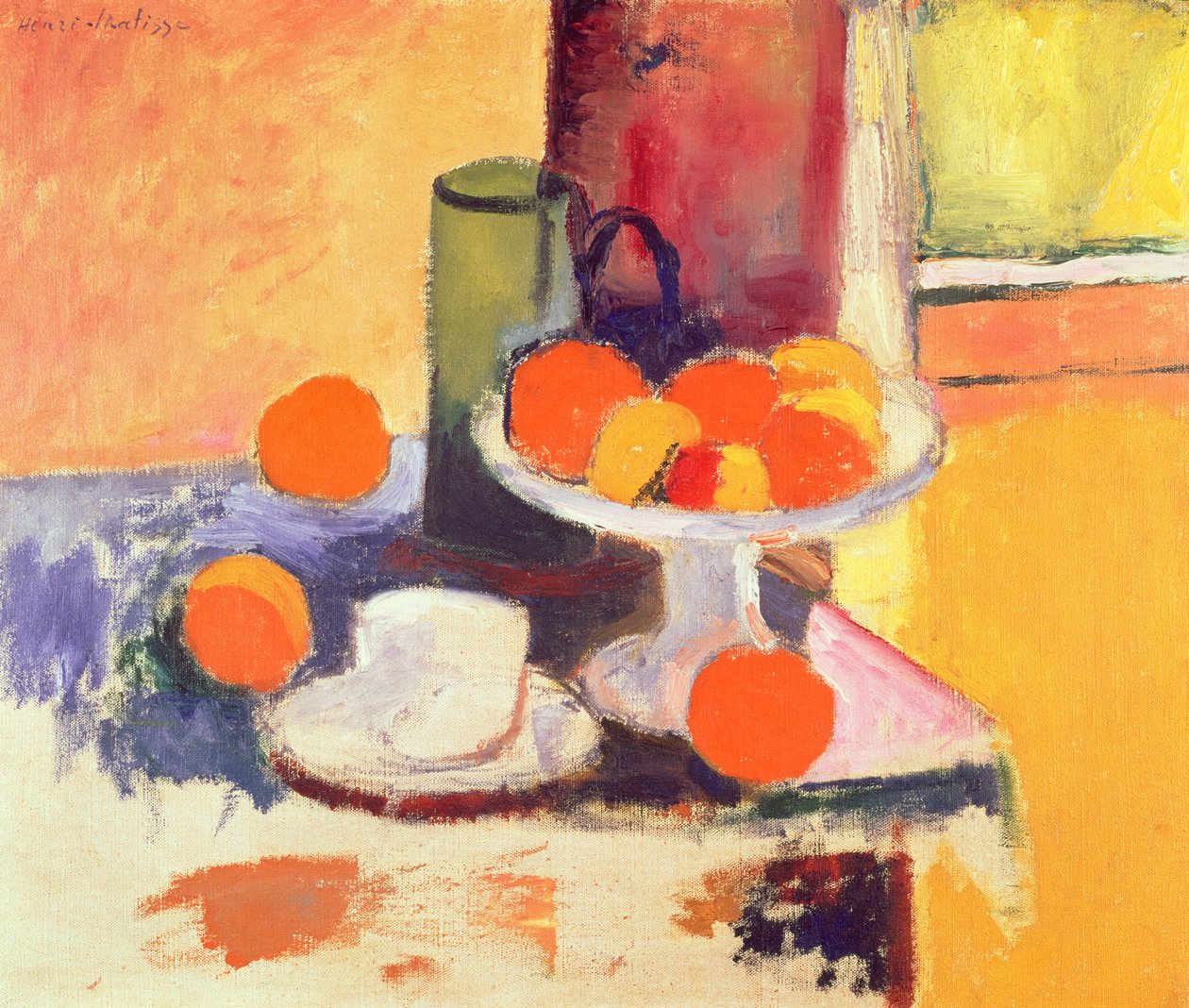 Natureza morta com laranjas II de Henri Matisse