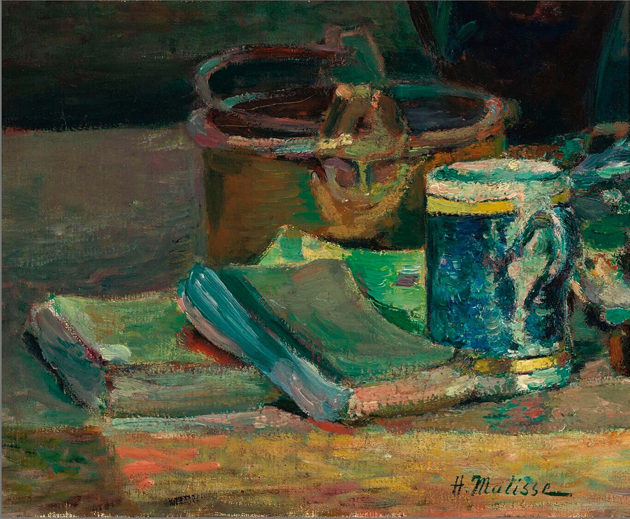 Still live with Books, c.1895 (óleo sobre tela) de Henri Matisse