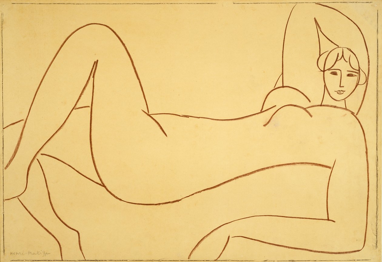 Estudo a partir do Nu cor-de-rosa de Henri Matisse