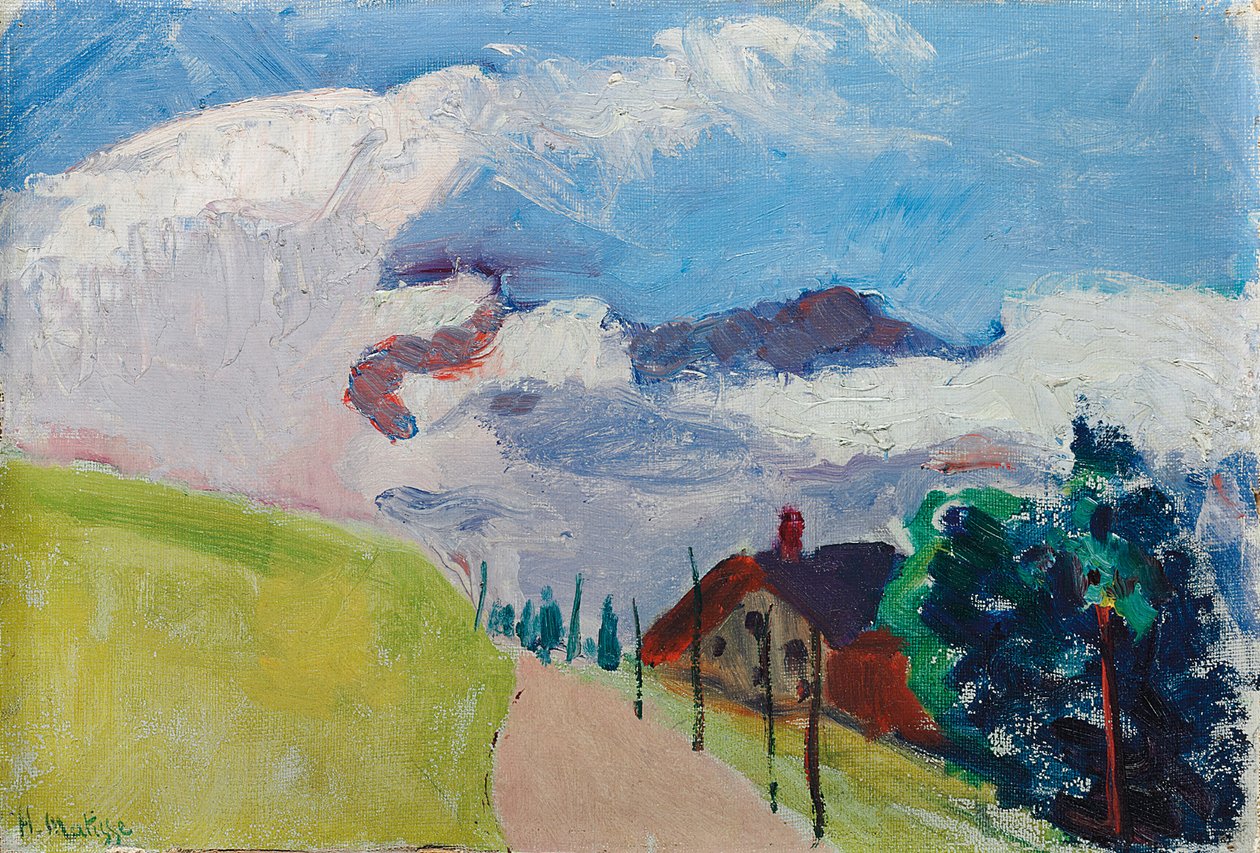 Paisagem suíça (percurso de Chezieres a Villars) de Henri Matisse