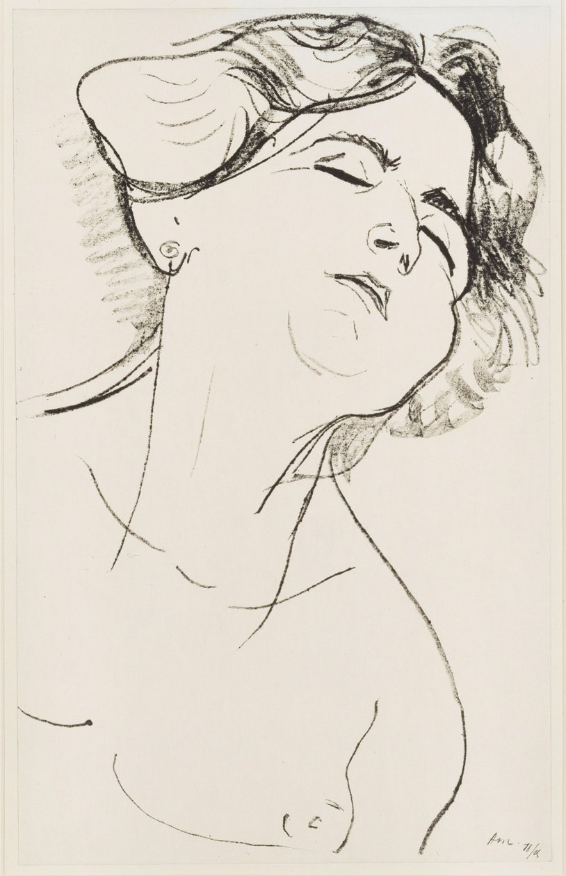 Cabeça de mulher, com os olhos fechados de Henri Matisse