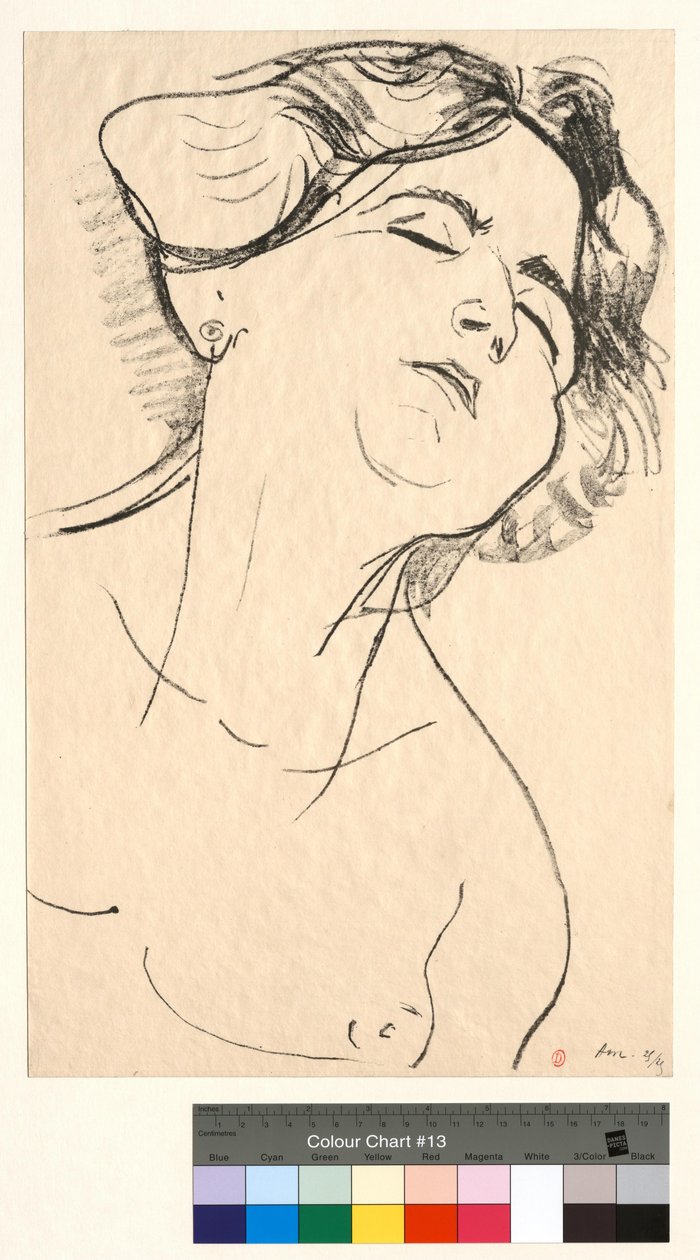 Cabeça de mulher, olhos fechados de Henri Matisse