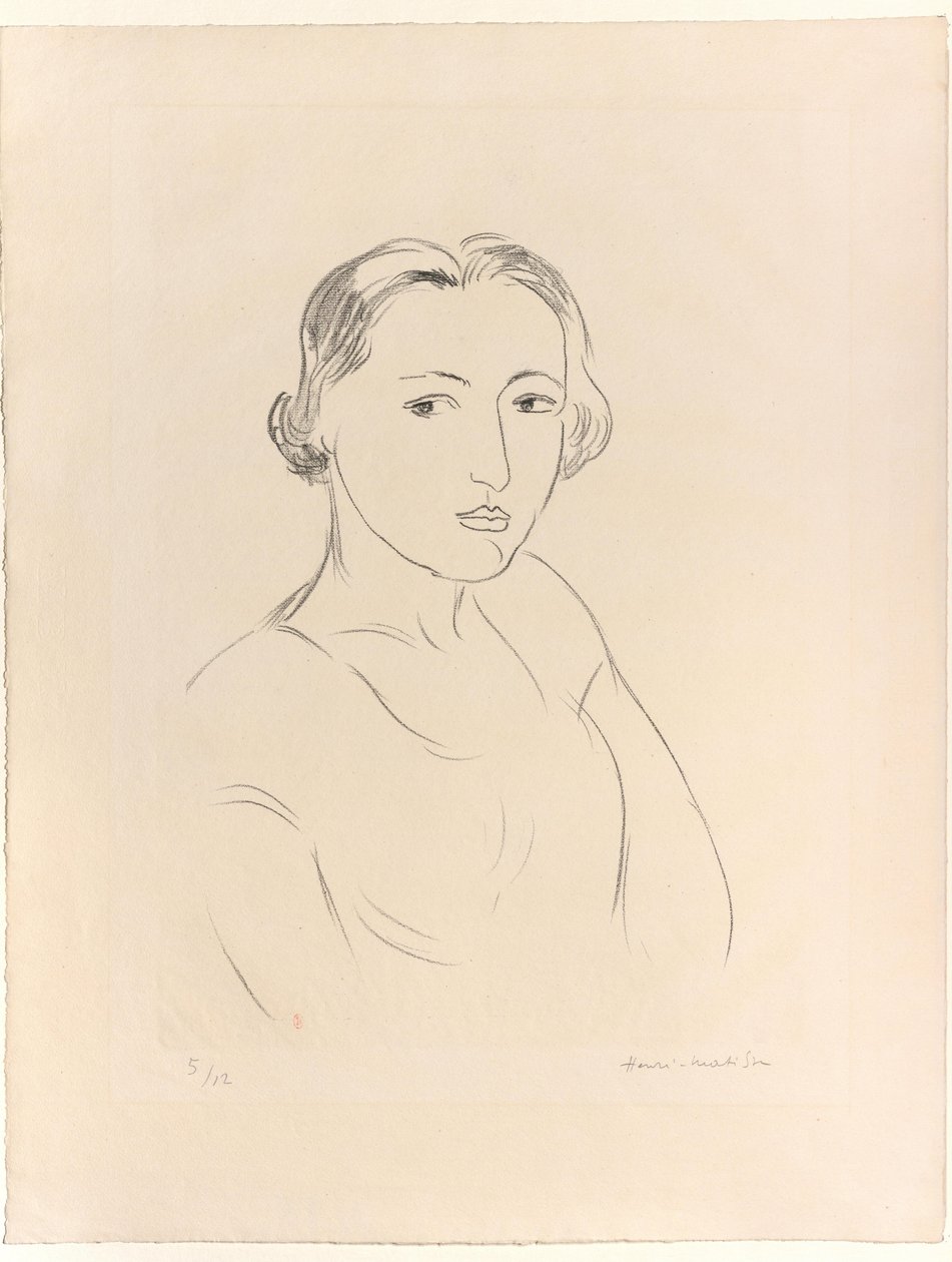 Cabeça de uma jovem mulher de Henri Matisse