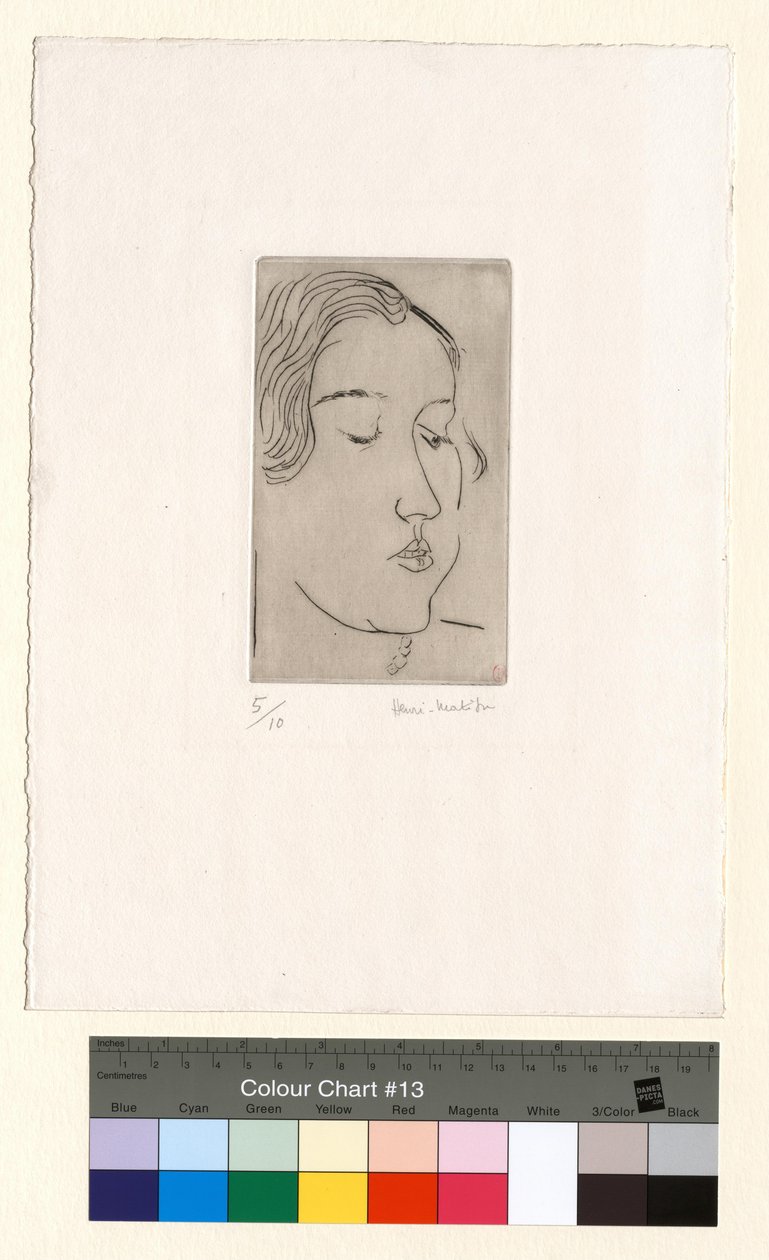 Perfil de três quartos à direita de Henri Matisse