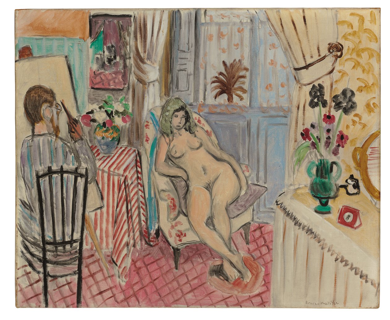 O artista e a sua modelo de Henri Matisse