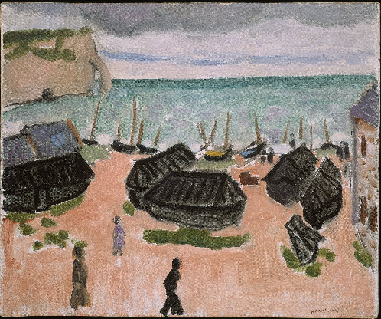 As cabanas de barco em Etretat de Henri Matisse