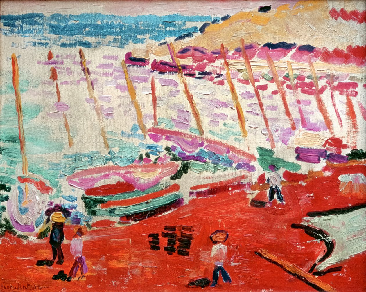 A praia vermelha, Collioure, verão de 1905 (óleo sobre tela) de Henri Matisse