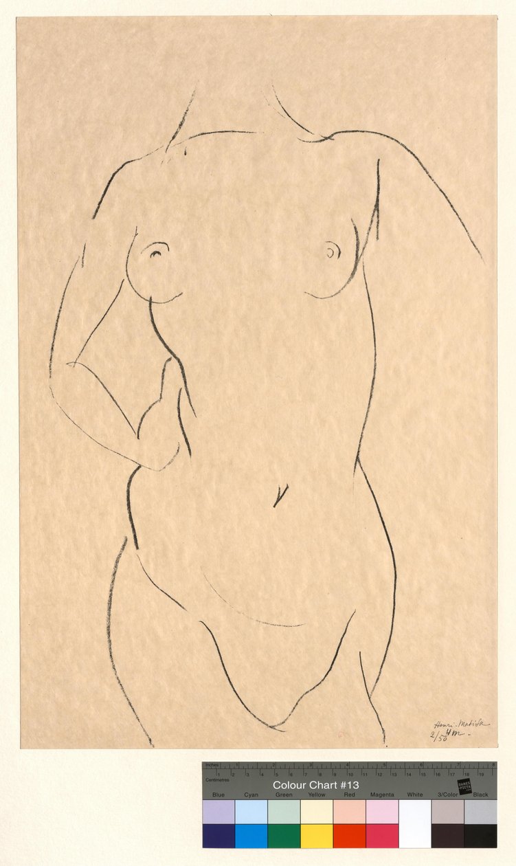 Torso visto de frente de Henri Matisse