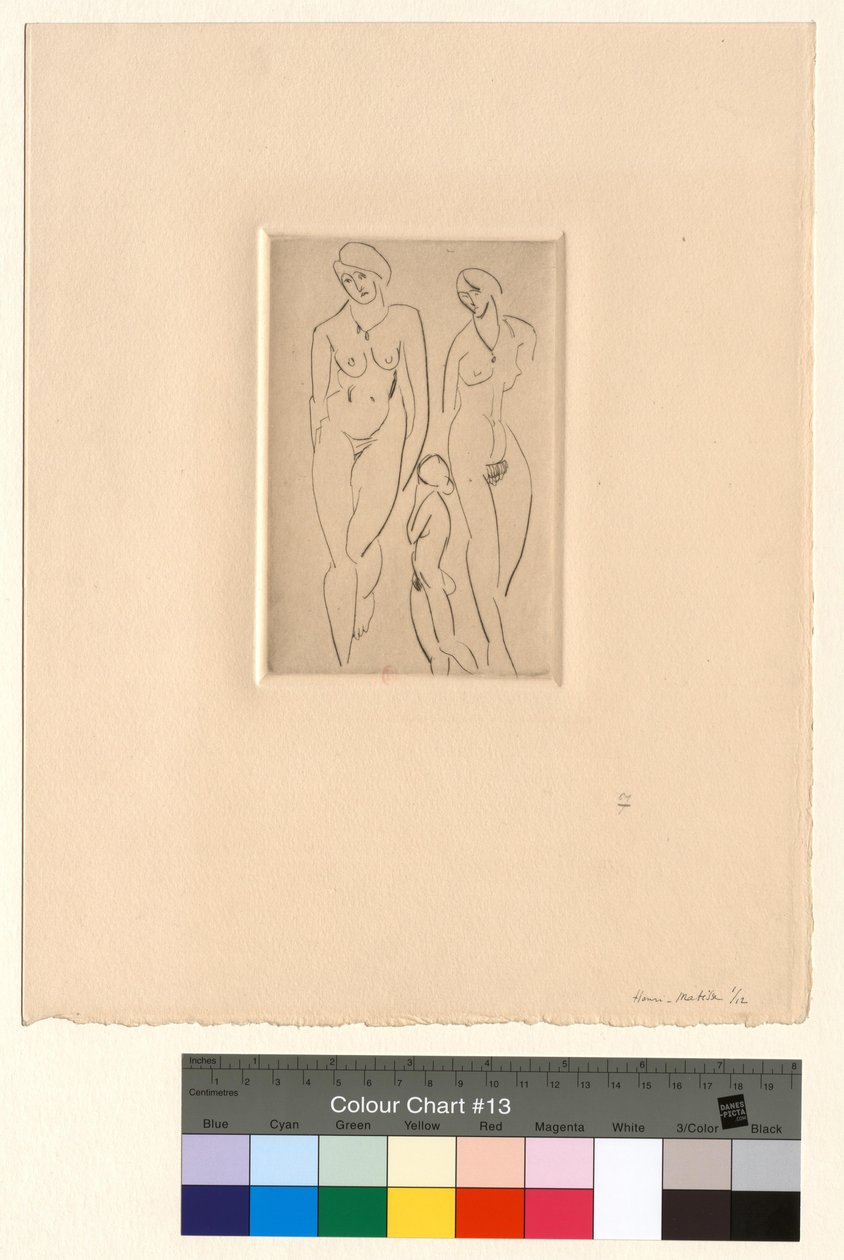 Três figuras - Estudos académicos de Henri Matisse