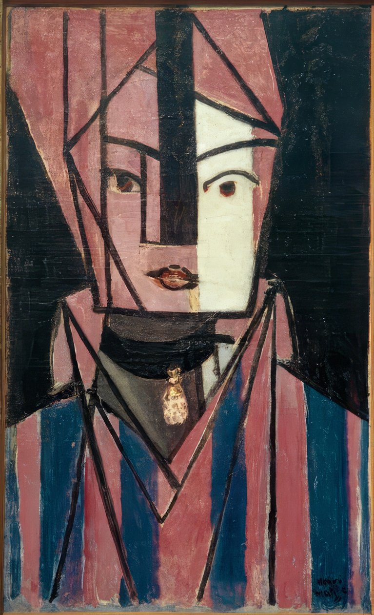 Cabeça branca e cor-de-rosa (Marguerite Matisse) de Henri Matisse