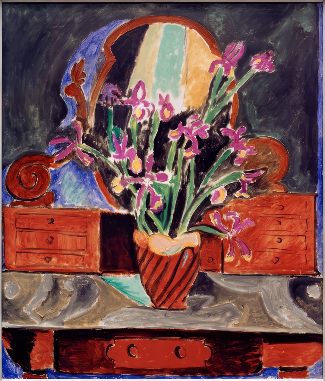 Jarra com íris de Henri Matisse