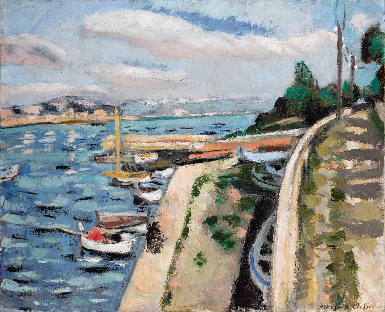 Vista de Antibes, c.1925 (óleo sobre tela) de Henri Matisse