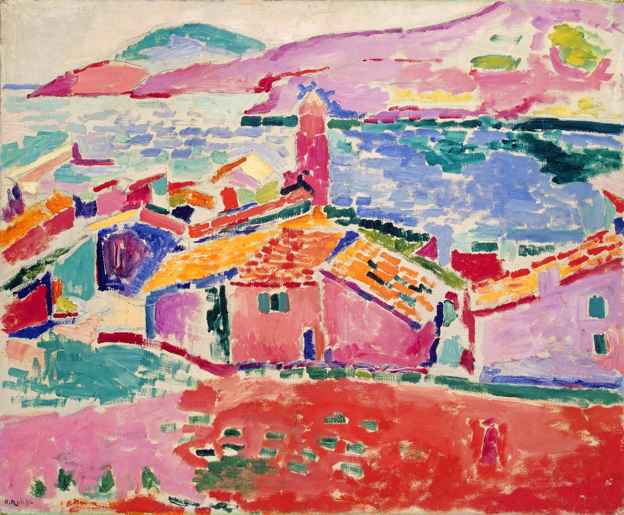 Vista de Collioure, c.1905 (óleo sobre tela) de Henri Matisse