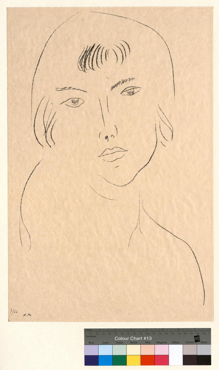 Rosto com franja de Henri Matisse
