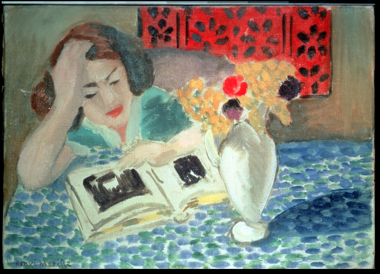 Leitura da mulher (La Lecture) de Henri Matisse