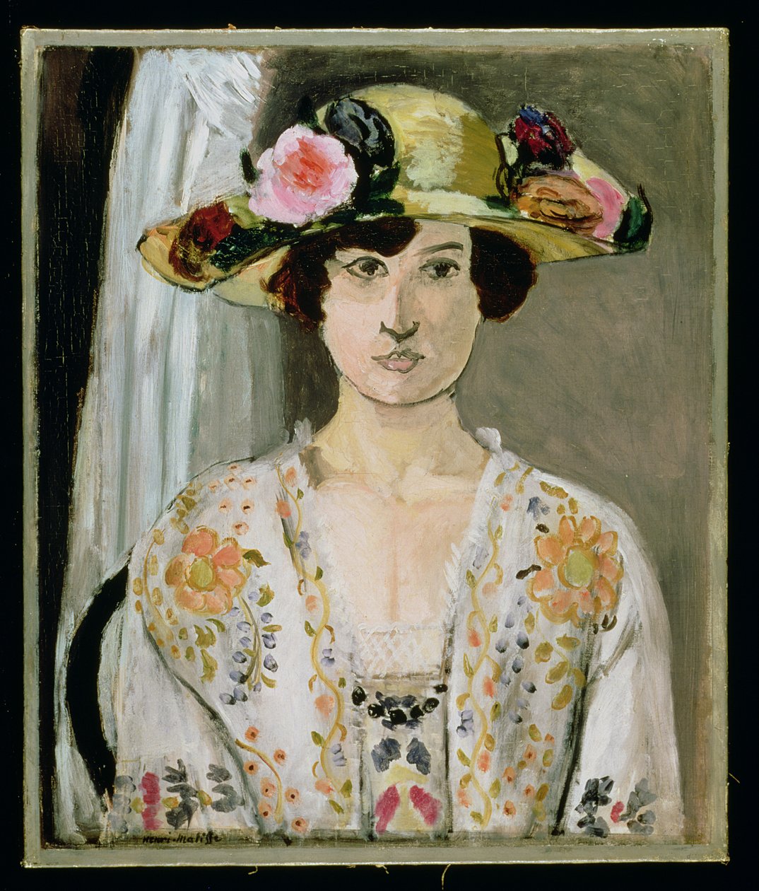 Mulher de chapéu, c.1920 (óleo sobre tela) de Henri Matisse
