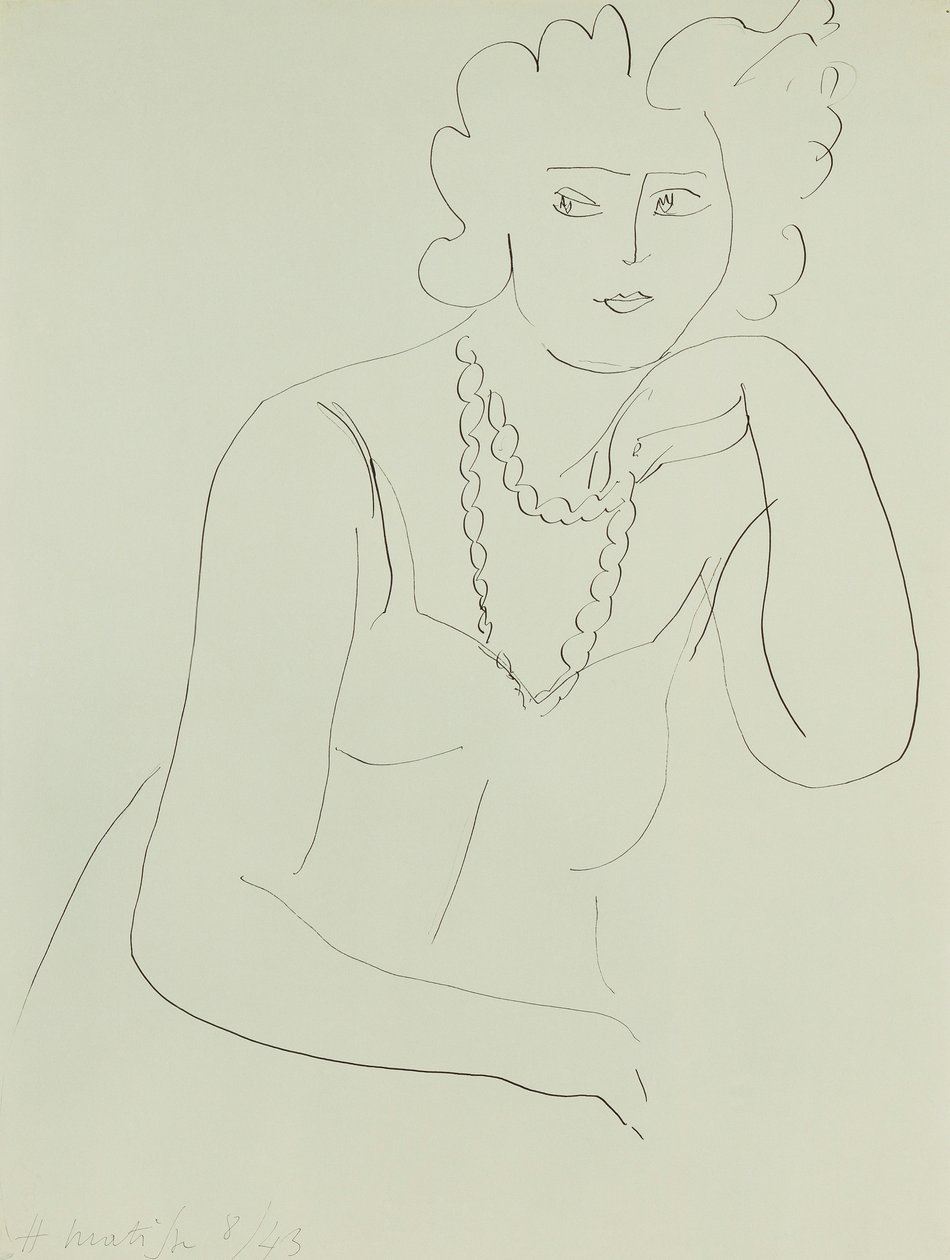 Mulher com colar de Henri Matisse