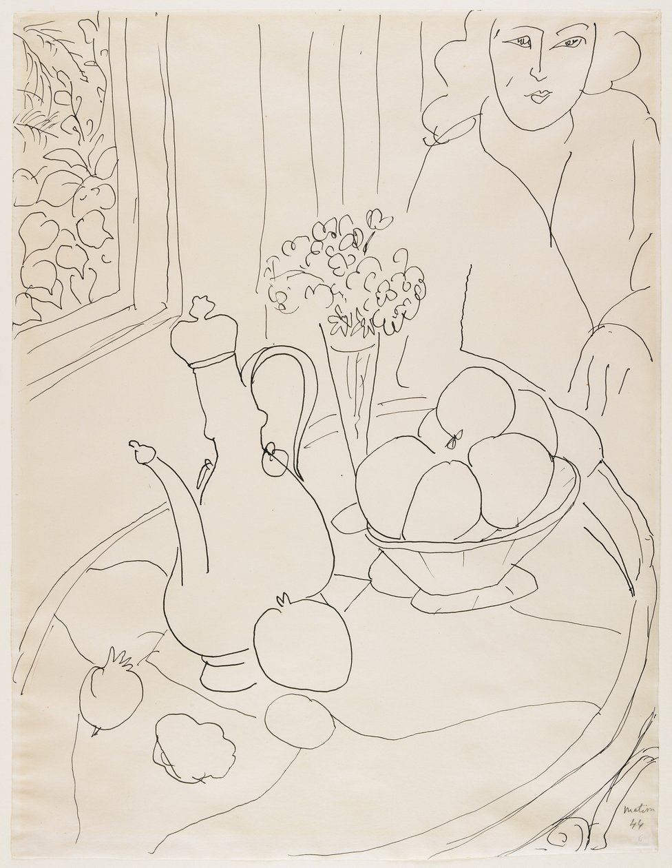 Mulher com natureza morta de Henri Matisse