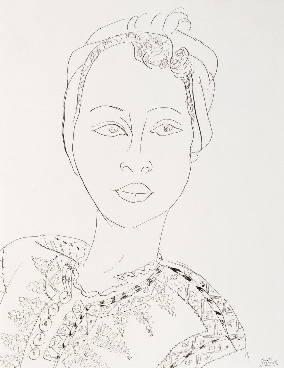 Mulher com turbante de Henri Matisse