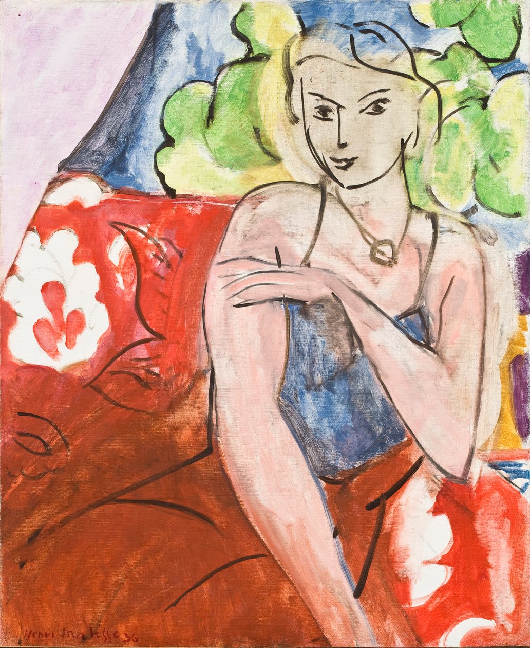 Jovem rapariga sentada (La Biche) de Henri Matisse