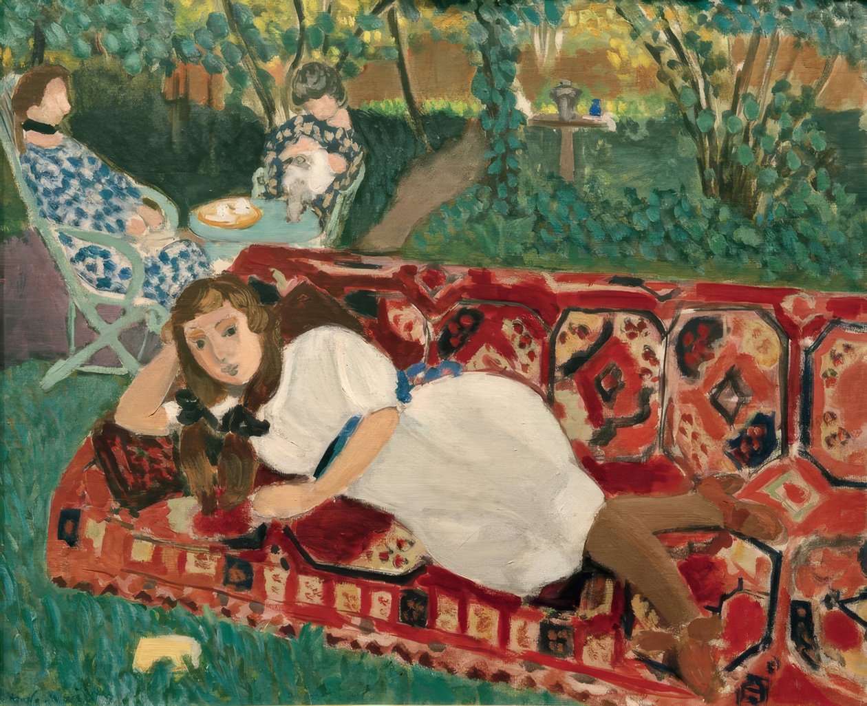 Jovens raparigas no jardim de Henri Matisse