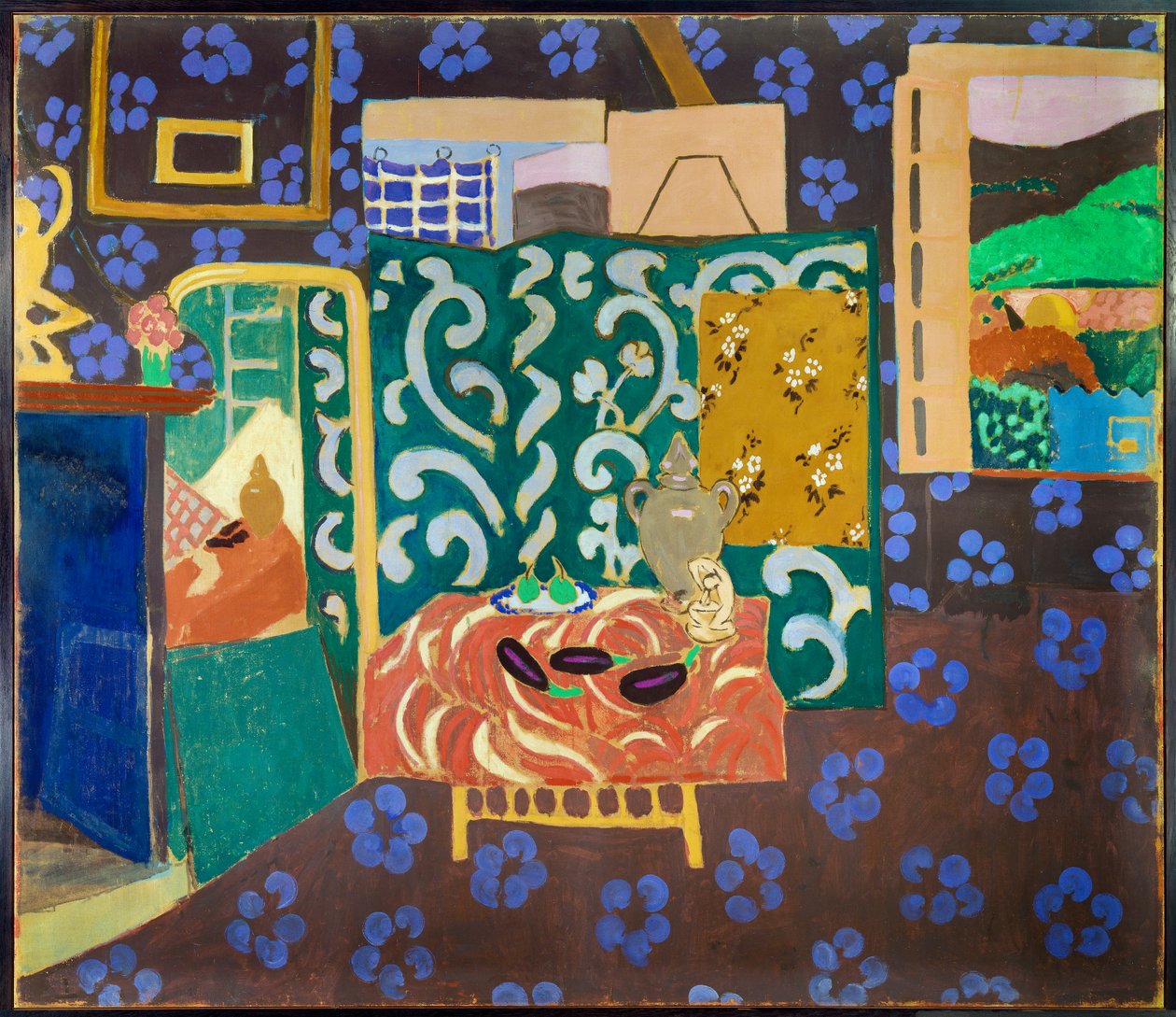 Interieur aux eggplants 1911 (cola tempera sobre tela) de Henri Matisse