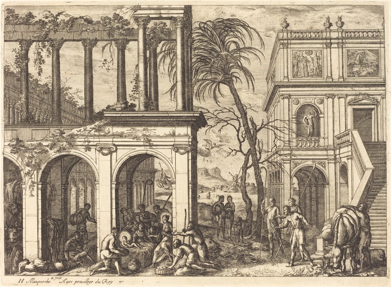 A adoração dos pastores de Henri Mauperche