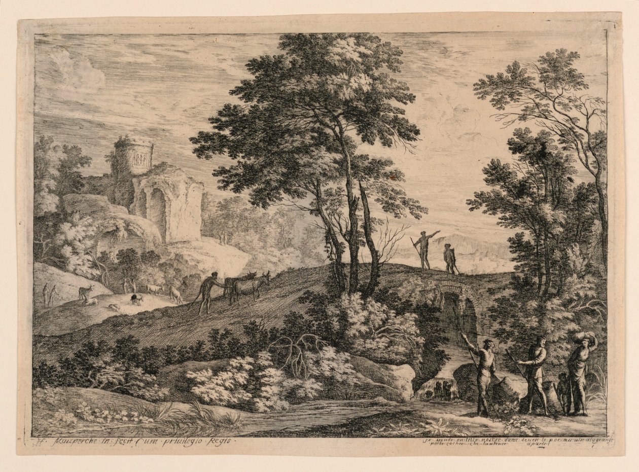 A ponte sob a estrada principal de Henri Mauperche