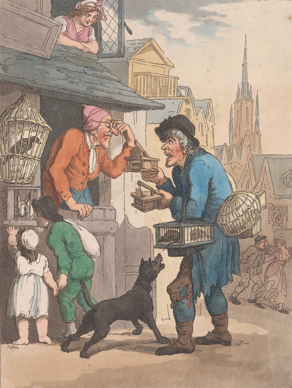 Gritos de Londres: No.1: Compre uma armadilha, uma armadilha para ratos, 1º de janeiro de 1799. de Henri Merke