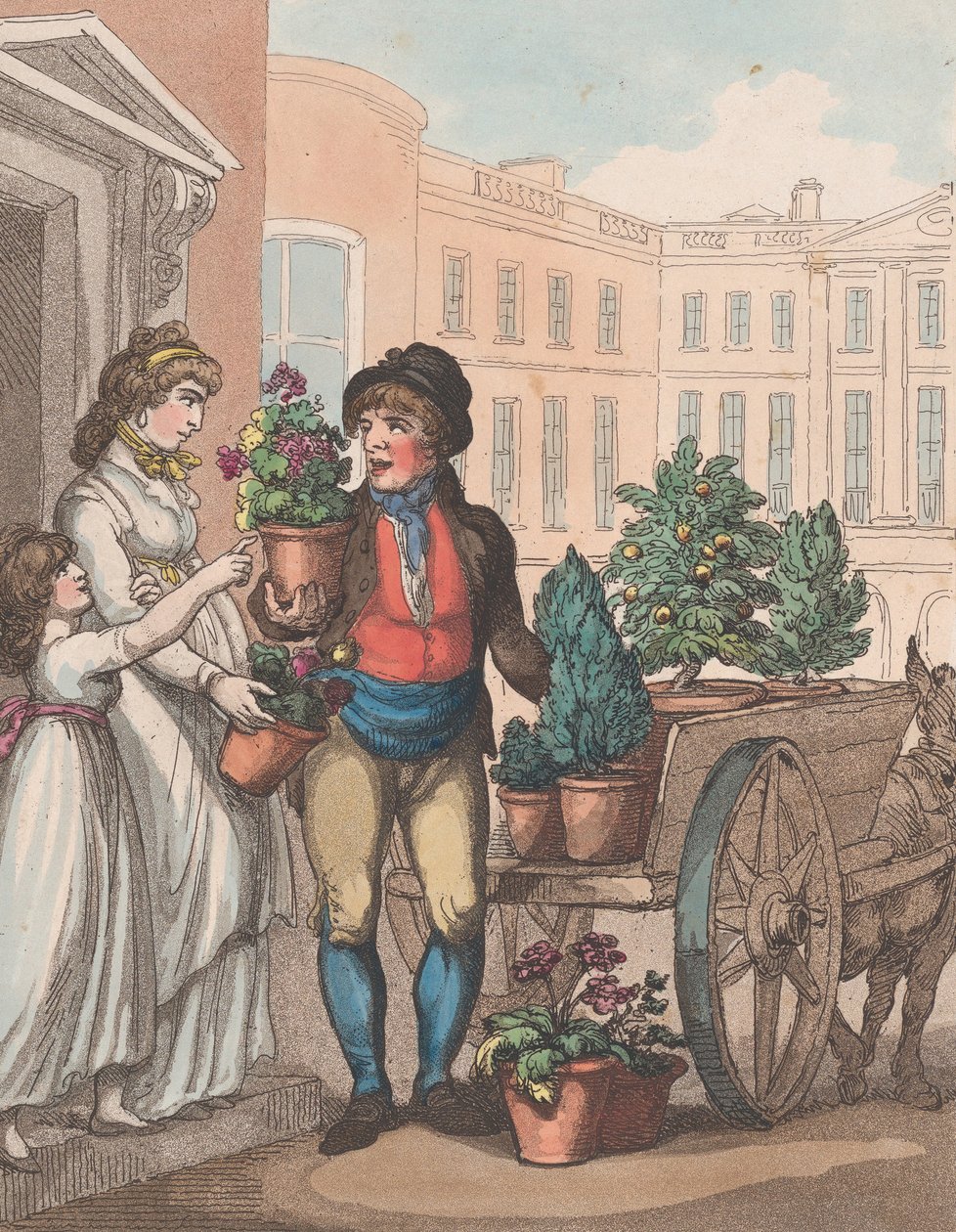 Gritos de Londres, nº 6: Tudo crescendo, aqui está Flowers, 1º de março de 1799. de Henri Merke