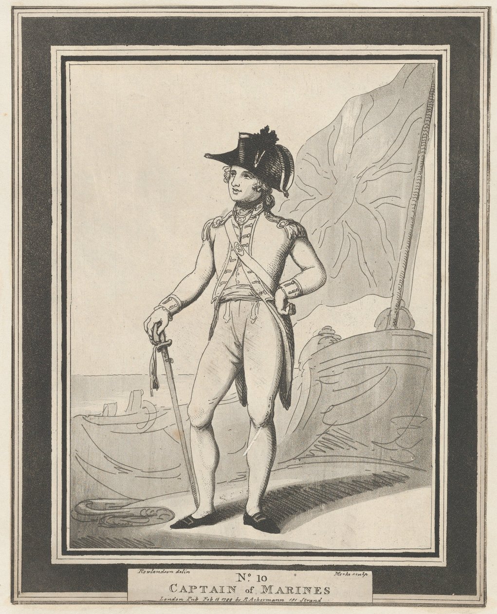 Nº 10: Capitão dos Fuzileiros Navais, 15 de fevereiro de 1799. de Henri Merke