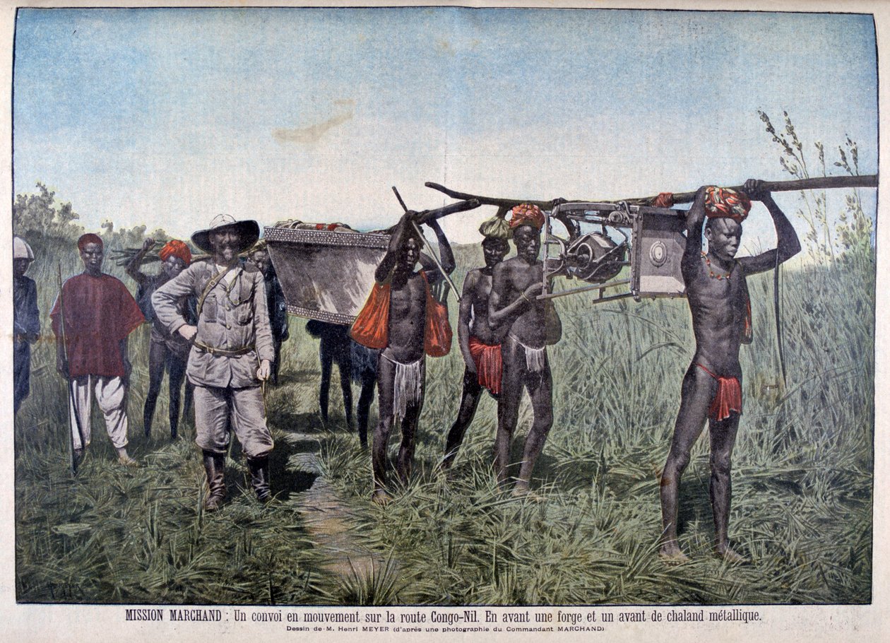 Um comboio na missão de Marchand em 1898, 1899 de Henri Meyer