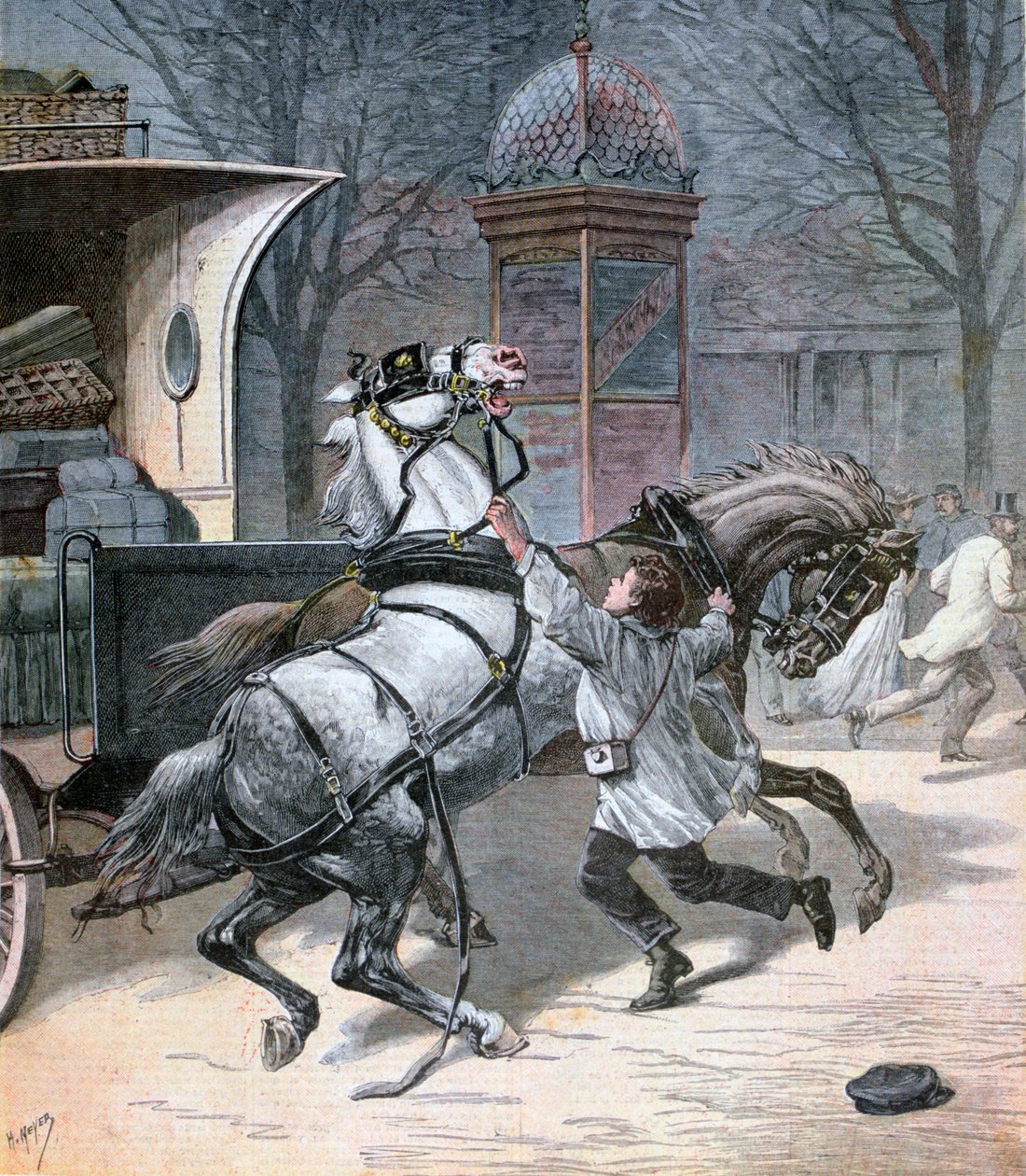 Um jovem corajoso, Paris, 1892 de Henri Meyer