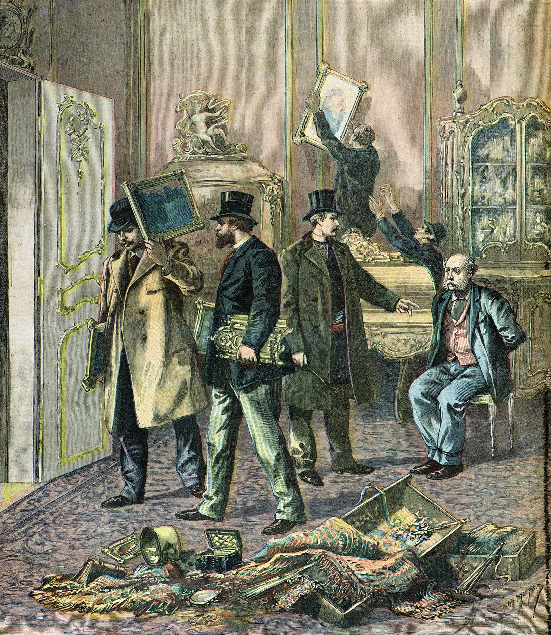 Assalto a um grande hotel parisiense de Henri Meyer