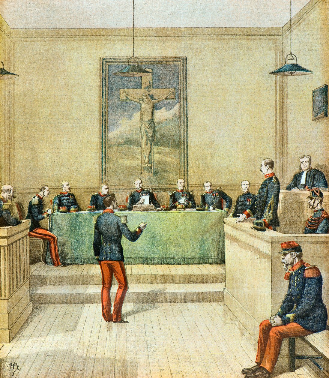 O capitão Dreyfus perante o Conselho de Guerra de Henri Meyer